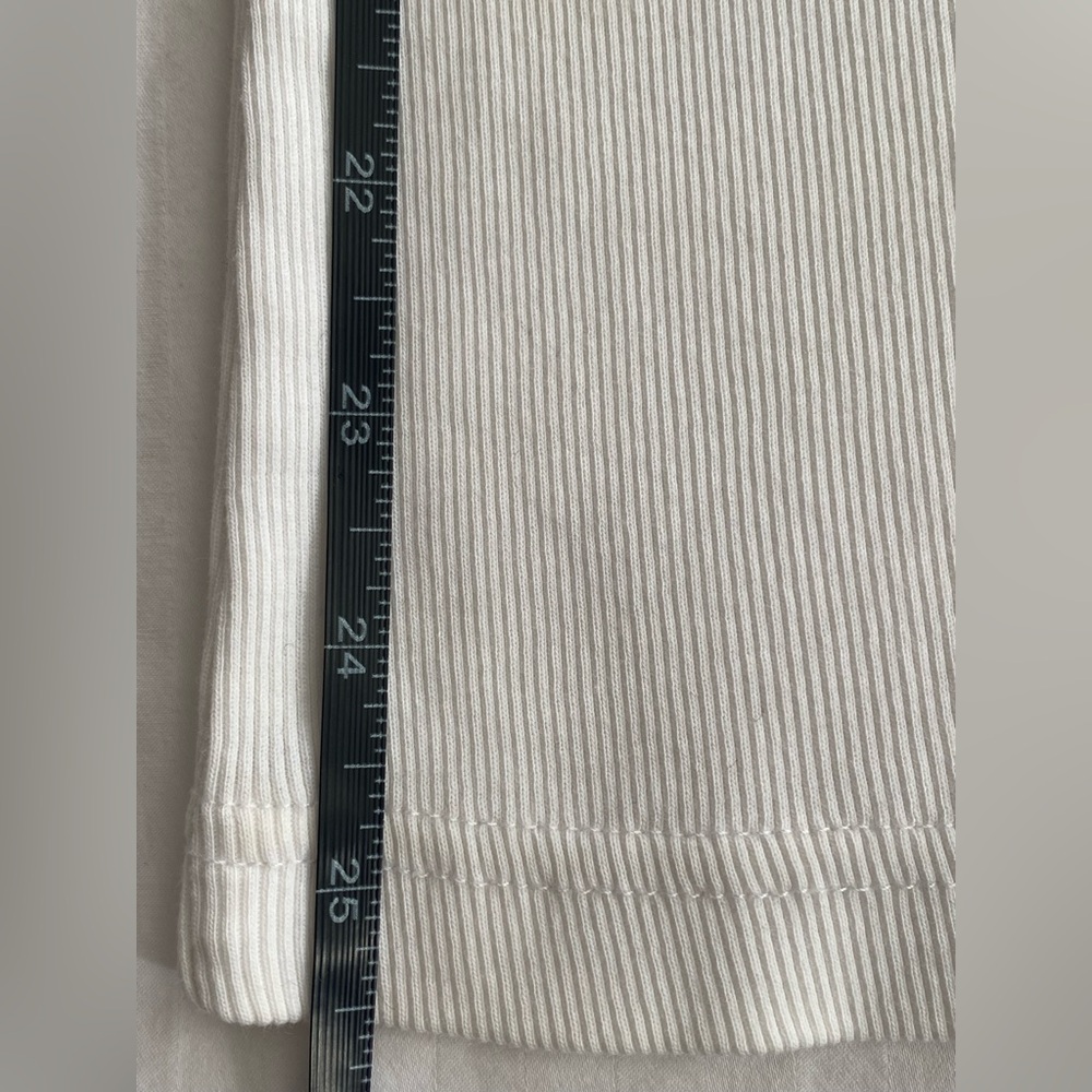 Guess White Ribbed Tank with Rhinestone Logo -Small - Picture 3 of 3